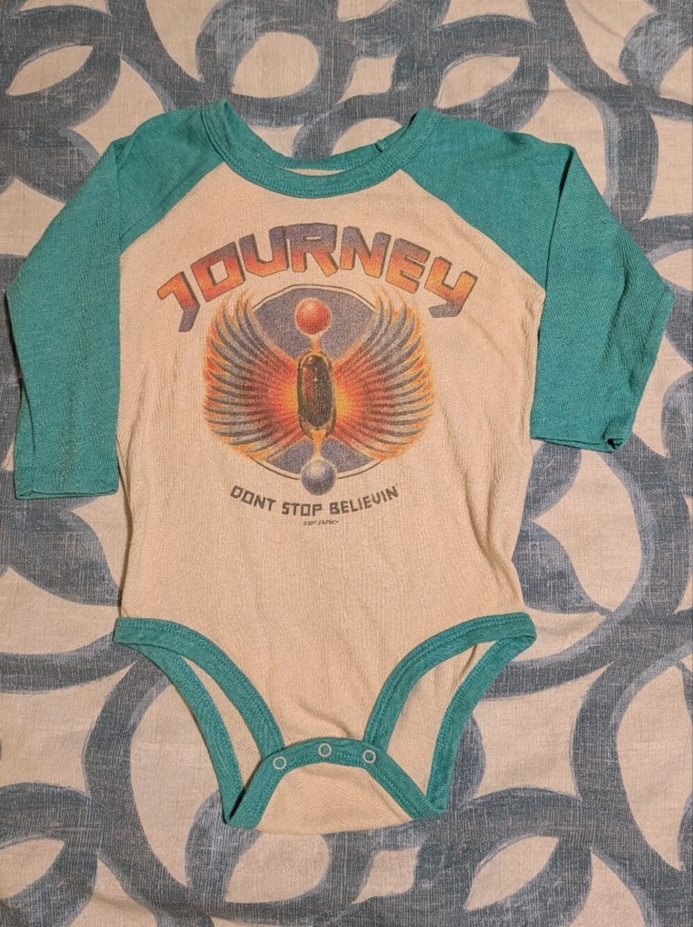 Rowdy Sprout 6-12 month Journey Raglan Bodysuit